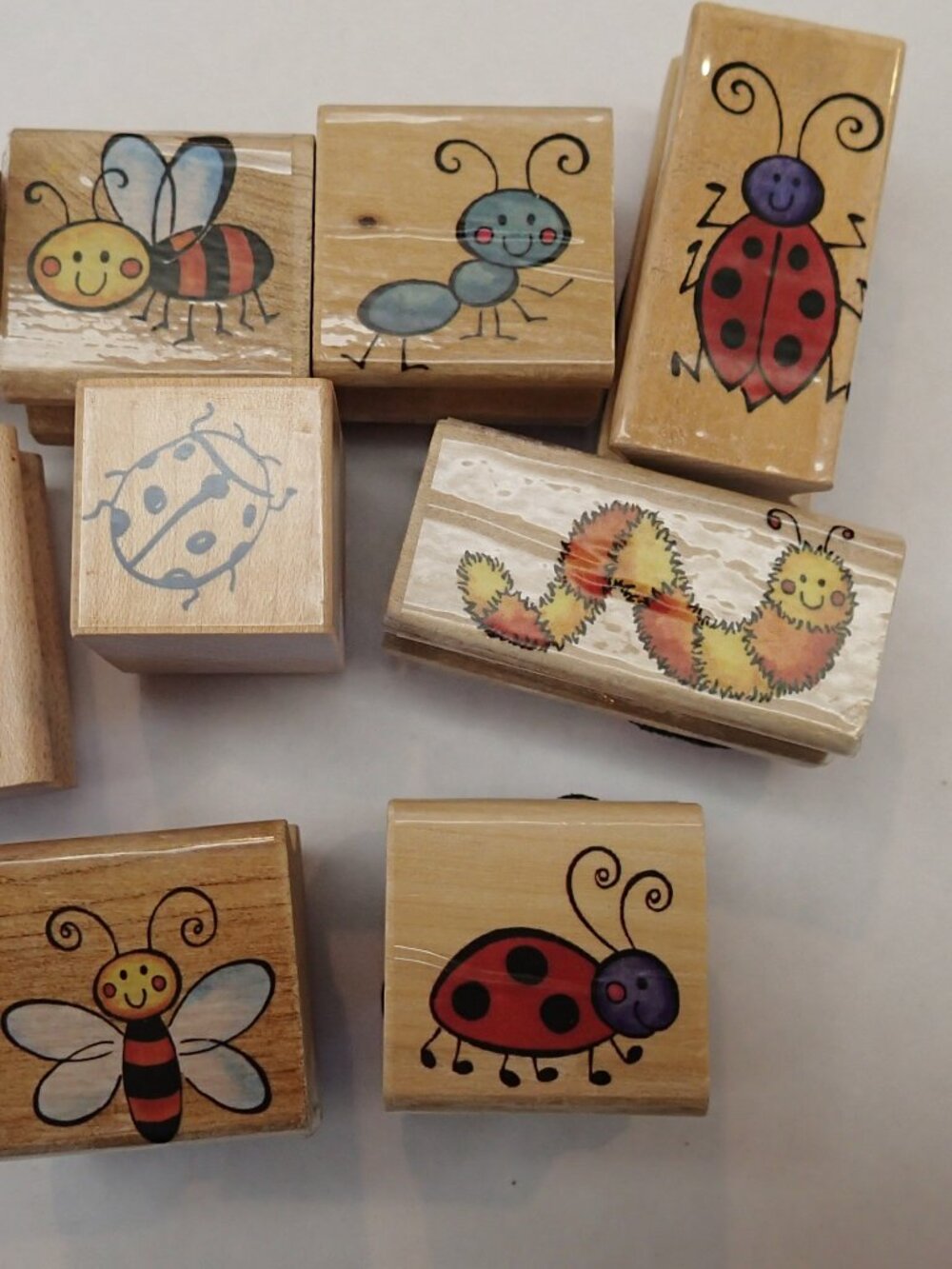 Set of 8 Bugs and Critters Stampers